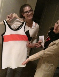 Manon & her dress for her 18th birthday