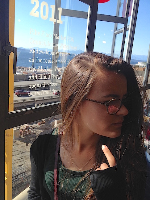 I've had this great idea to start a new blog called the 365 Faces of Celeste. What do you think? Here is Face #1, taken today at the Pike Place Market.