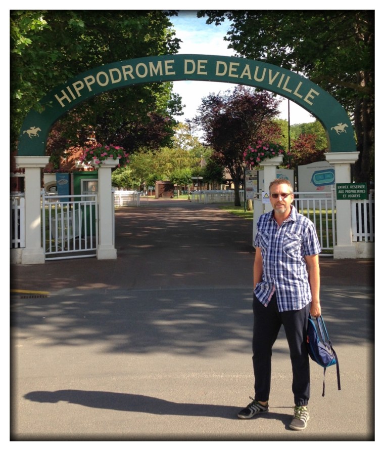 A short drive later, we were in Deauville. Not only does Deauville have a beautiful racetrack, the city happens to be the place where Maxime was born!
