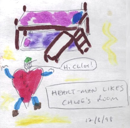 Chloe loved her bed. It had a slide and each morning she slid down when she got up.