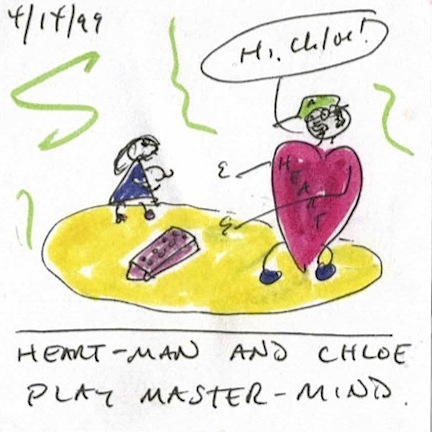Chloe and I loved to play Master-Mind. Back then, I even offered a PSCS class on the game.