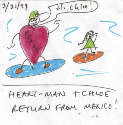 Notice the gap in dates? Since that last comic, we've been to Mexico! Chloe and I returned before Melinda and Ella.