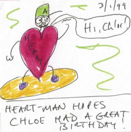 So since the last drawing, Chloe turned 6. I'm pretty sure she had a good birthday. Note, she'll be 21 next February.